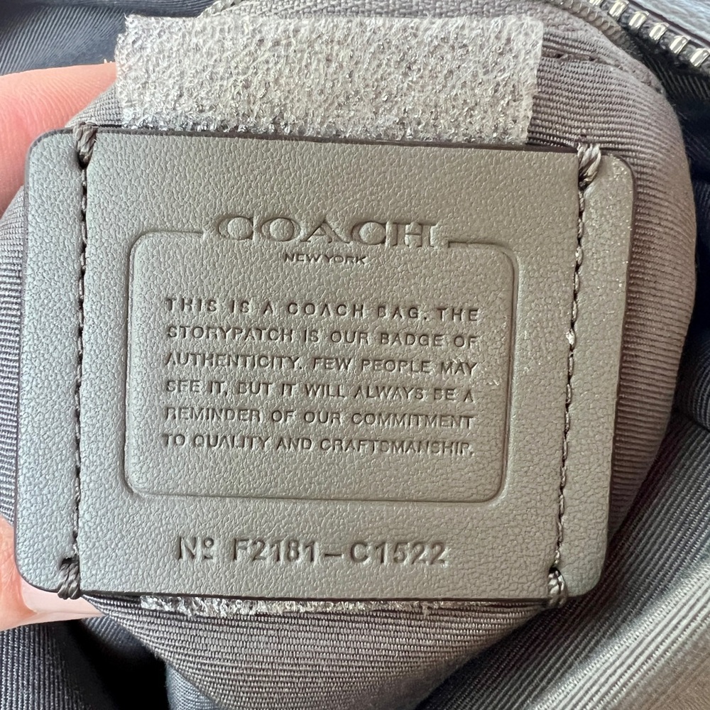 Coach Grey Leather Penny Shoulder Bag - Picture 4 of 16
